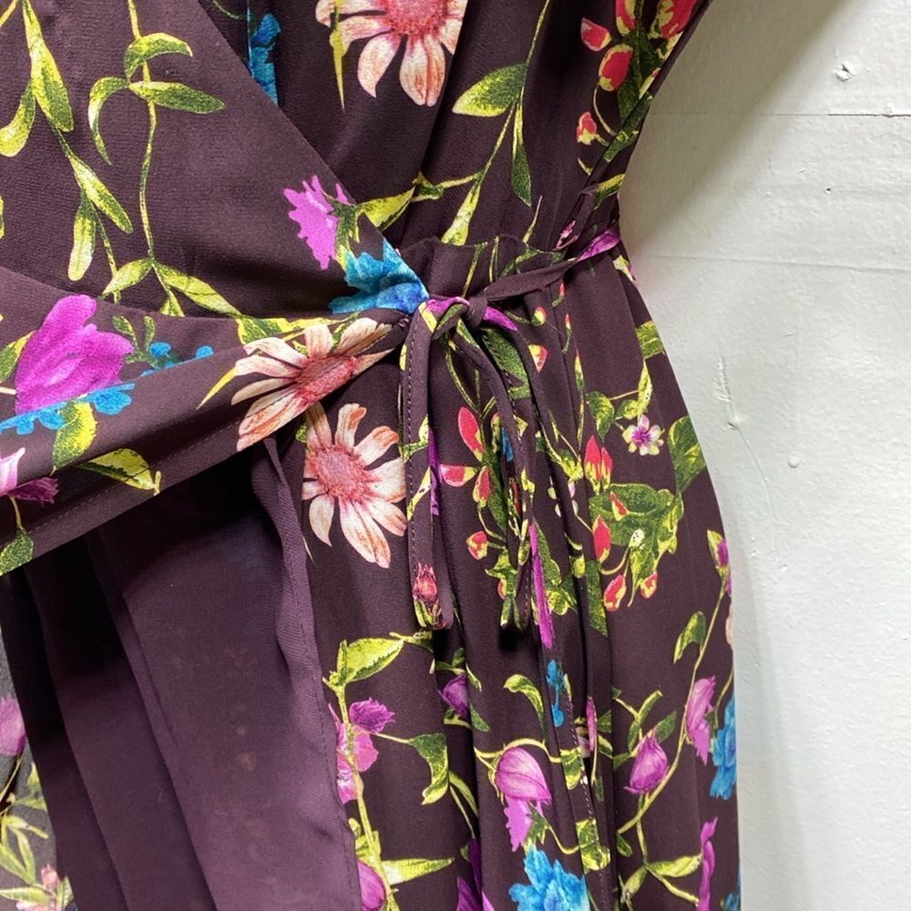Belle Vere Floral Wrap Dress Small - Picture 5 of 6